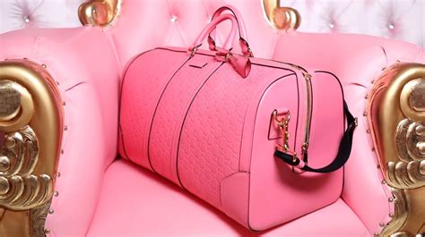 jeffree star gives trish a gucci bag|JEFFREE STAR GUCCI MADE ME PINK CUSTOM LUGGAGE!.